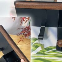 这款胡桃木吹风机挂架，免打孔安装 + 颜值在线