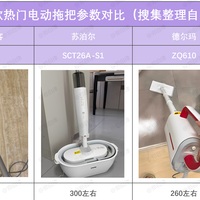 25年双11电动拖把选购！电动拖把好用吗？四款扫拖机器人对比！