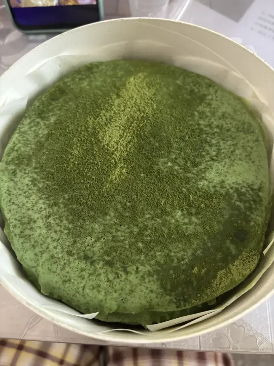 鲜京采抹茶千层浅测