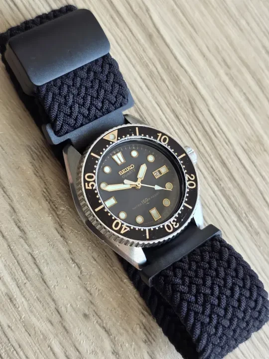 1980年 精工潜水员 复古黑金中型水鬼