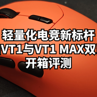 数码原动力 篇零：轻量化电竞新标杆：雷柏VT1与VT1 MAX双鼠标开箱评测