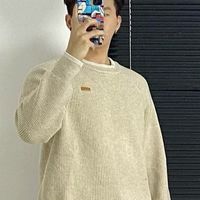 救命！男生冬季穿搭天花板！这件自发热毛衣谁穿谁帅