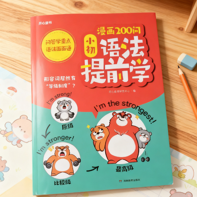双十一给娃囤书！《开心漫画200问》让小初英语语法学起来超轻松