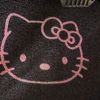 凯蒂猫丝圈脚垫也太实用了吧