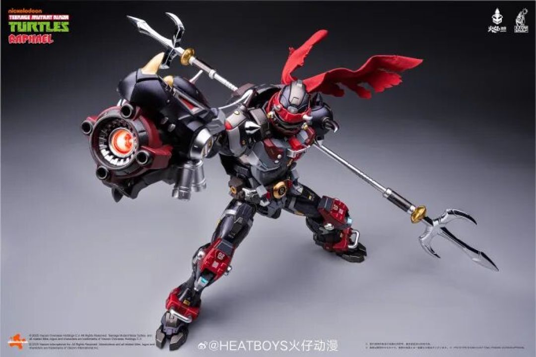 HEATBOYS推出《忍者神龟》拉斐尔 40周年纪念版「赤煞」合金机甲登场