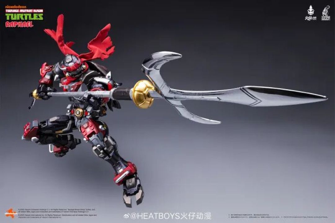 HEATBOYS推出《忍者神龟》拉斐尔 40周年纪念版「赤煞」合金机甲登场