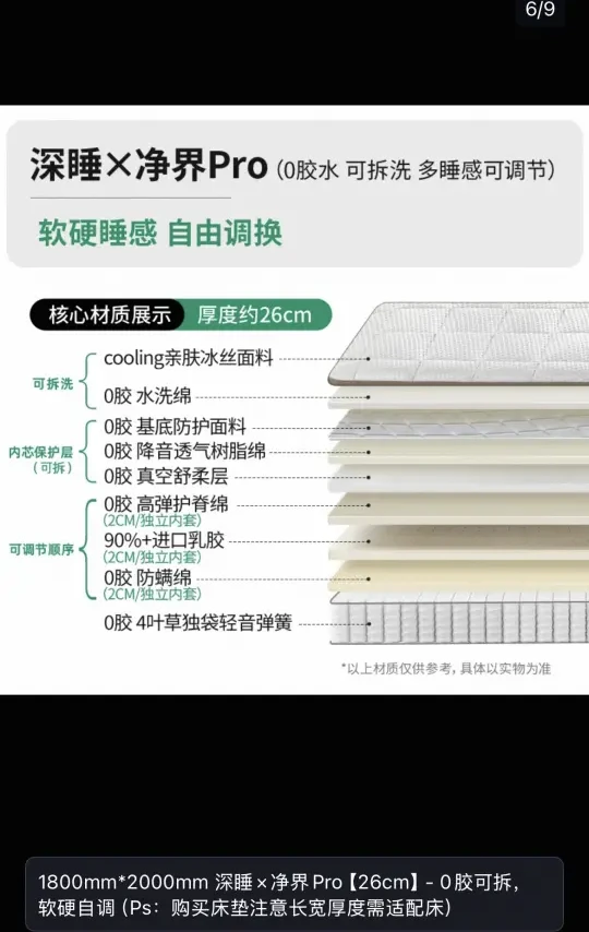 广州京东mall线上款网红床垫试睡