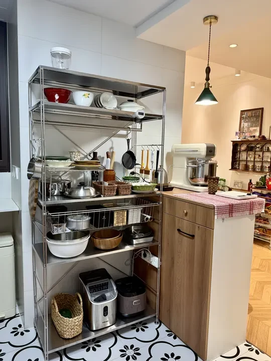 霜山厨房不锈钢置物架分享