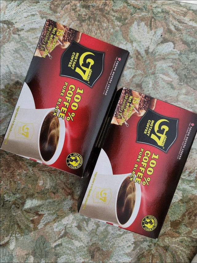g7黑咖啡120杯正宗越南进口健身搭档0蔗糖学生提神醒脑防困正品