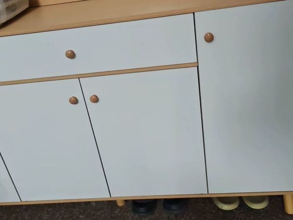 实木鞋柜门口入户柜家用靠墙一体收纳柜子