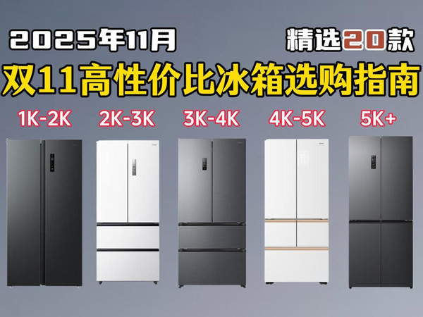【双11冰箱闭眼入】2025年11月超高性价比冰箱选购指南 全价位精选20款高口碑产品推荐清单+横评解析，海尔/美的/容声/西门子等品牌保姆级避坑攻略