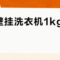 小吉壁挂洗衣机1kg vs 3kg？38位用户真实体验告诉你答案