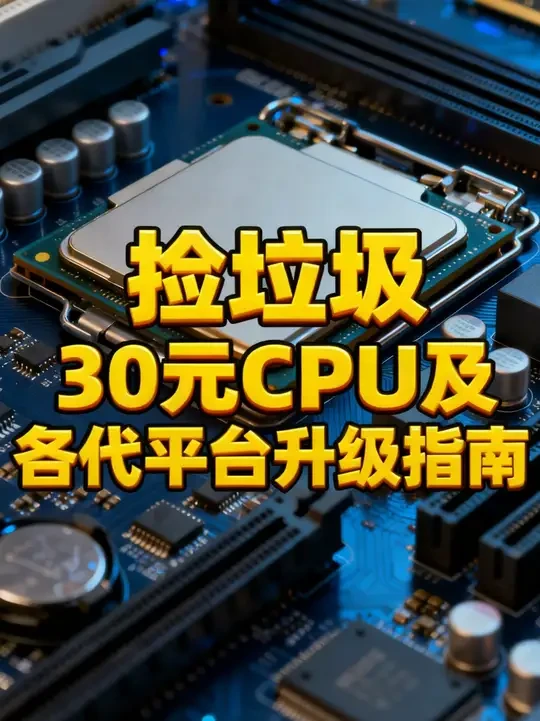 捡垃圾30元以内cpu分享及各代平台升级推荐 #diy电脑 #cpu #捡垃圾 #电脑配置 #电脑