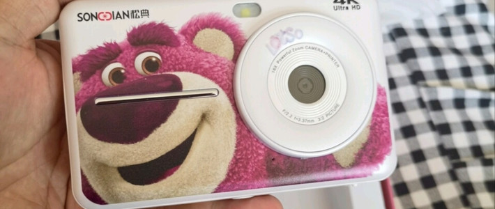 双十一开箱！松典草莓熊联名拍立得，少女心直接爆棚✨