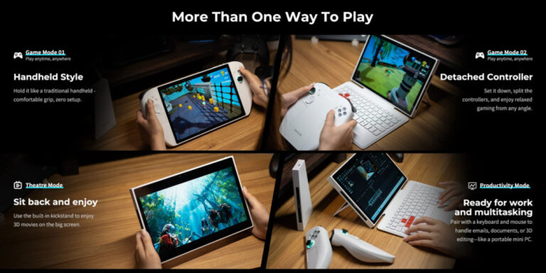 全球首款裸眼 3D 掌机来了!Abxylute 3D One将配备Ultra 7处理器