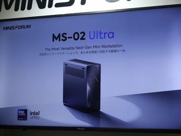铭凡在日本发布了新款迷你工作站MS-02 Ultra（网页链接）🟢服务器CPU散热器🟢CPU上方有PCIe 5.0*16和 PCIe 4.0*4 插槽，下方还有一个 PCIe 4.0*16 插槽（x4