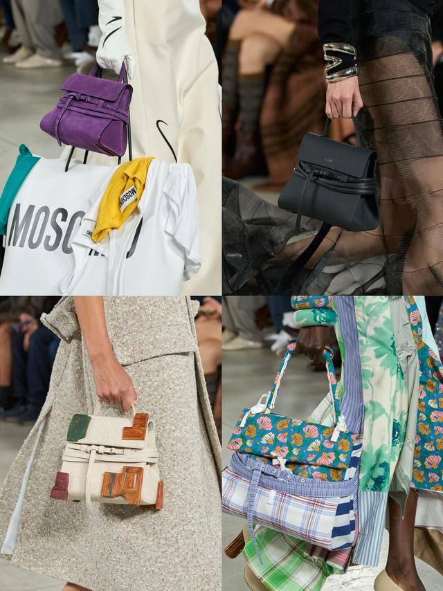 #时装周##春夏时装周# “有趣的灵魂万里挑一”，Moschino 2026春夏系列便是最佳注脚。创意总监Adrian Appiolaza以玩心为笔，将日常烟火气酿成时尚惊喜，把“实验与玩乐”刻进设计