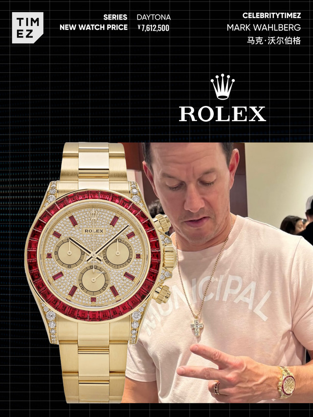 每日腕星｜表王沃尔伯格 黄金迪通拿时刻