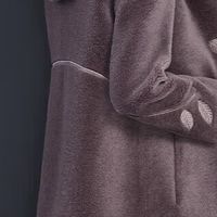 新年红色颗粒绒大衣，姐姐的新宠