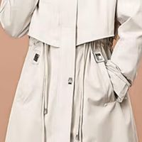 惊喜满分！奥豚米白色派克服，高挑外甥女穿上美翻了