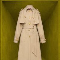 LaurenceChico爱神扣长风衣（卡其色）：让经典藏满浪漫心机