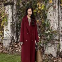 小柒轻奢羊绒双面羊毛大衣：把韩系温柔，穿成冬日日常