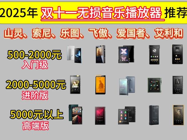 【双11无损音乐播放器推荐】2025年11月值得购买的HIFI无损音乐播放器推荐!|山灵、索尼、乐图、飞傲、爱国者、艾利和等品牌哪个品牌音质好?