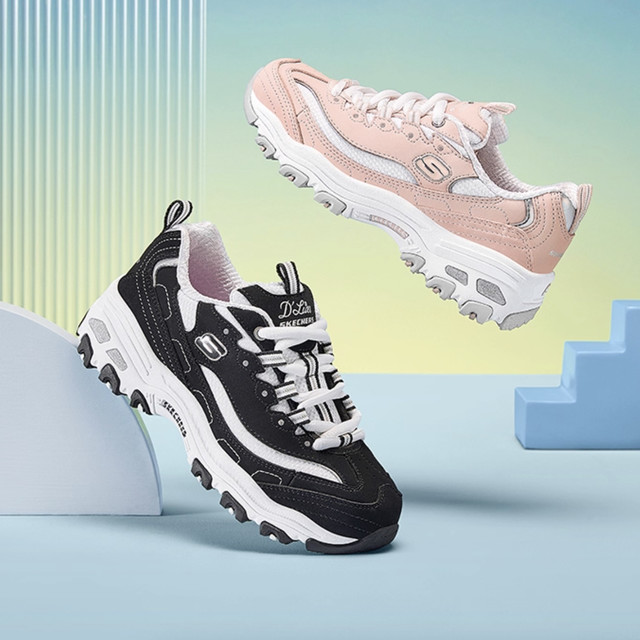 妈耶，斯凯奇儿童熊猫鞋到手66/双，疯了！！！Skechers斯凯奇黑白熊猫鞋，领取60元码后和25.35礼金；Skechers斯凯奇黑白熊猫鞋儿童老爹鞋女童奶茶熊青少年运动鞋子进入店铺直播间，停留一