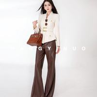 谁懂啊！留洋千金本命西服！王依诺秋款奶白重工款美到窒息✨