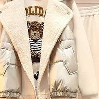 欧迪惠加绒小熊卫衣套装，秋冬温暖可爱风拉满