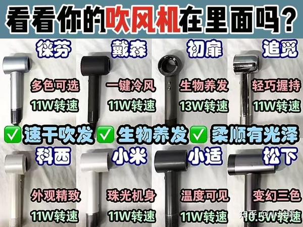哪些品牌的吹风机值得回购？