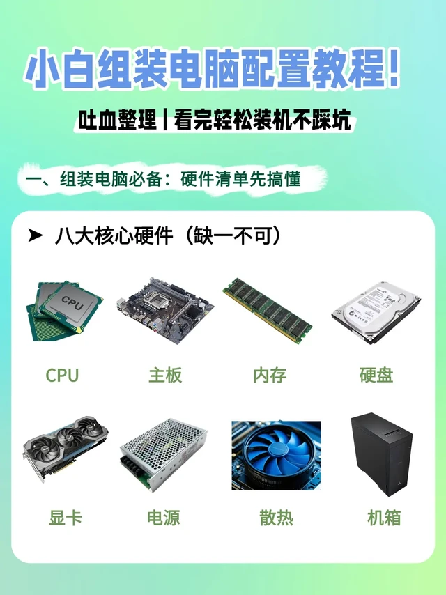 💻小白组装电脑配置指南｜轻松装机不踩坑
