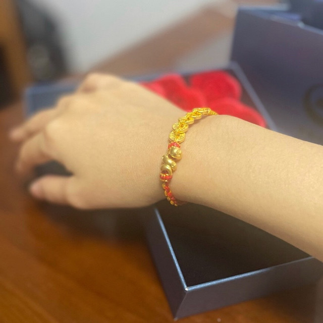 双11战绩汇报！不到900块克价撸到五帝钱小蛇手链！