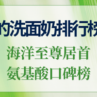 2025好用的洗面奶排行榜10强，海洋至尊居首，氨基酸口碑榜