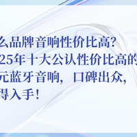 2025年十大公认性价比高的百元蓝牙音响，口碑出众，值得入手