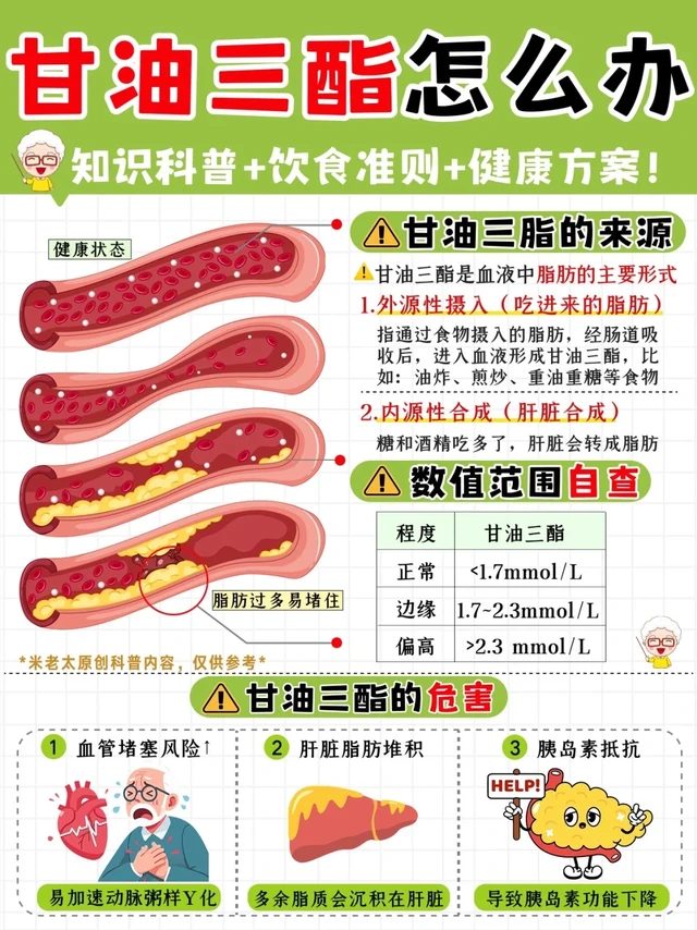 甘油三酯必看‼1分钟学会呵护血脂健康✅
