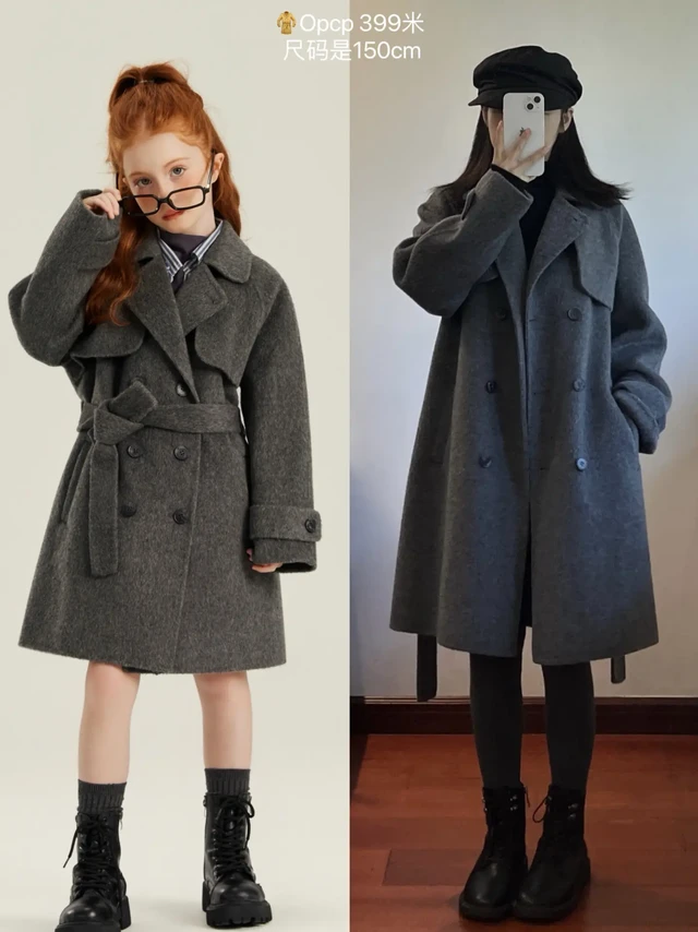150小个子，在童装里挖到了喜欢的羊毛大衣‼️