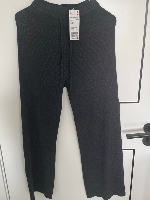 秋冬必备，优衣库灰色针织裤