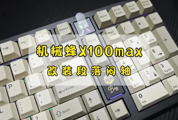 机械蜂x100max星耀黑｜改装段落闷轴，闷茶轴
#客制化键盘 #机械蜂x100max #键盘组装 #键盘改装 #段落茶轴