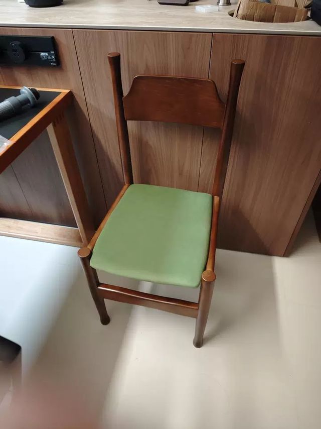 实木餐椅家用大座椅中古风靠背椅子