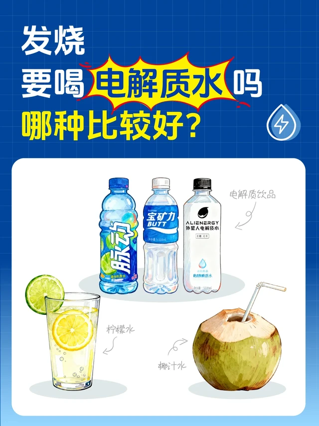麻麻收藏：孩子发烧喝哪种电解质水好？