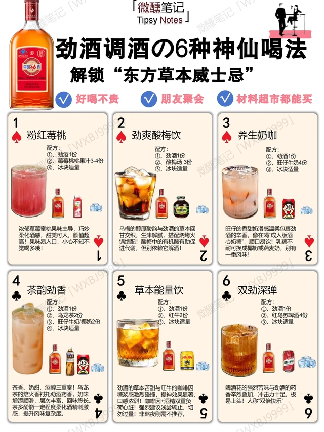 劲酒调酒｜6种神仙喝法，解锁东方草本威士