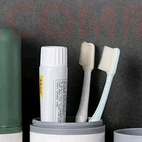 JAJALIN旅行洗漱杯可拆2个刷牙杯牙缸创意简约牙具盒 太实用了