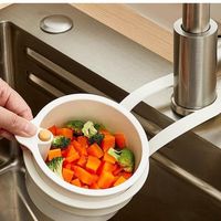 厨房好用品！家之物语水槽沥水篮，分离食物残渣更方便！