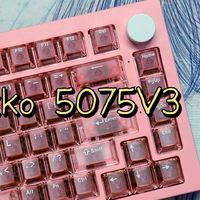 颜值与实力的双向奔赴：Akko5075V3HE雾透粉磁轴键盘体验分享来咯