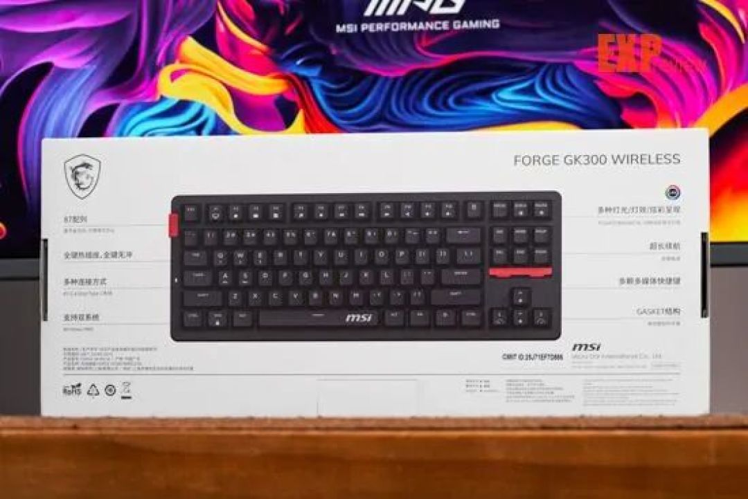 微星FORGE GK300 W机械键盘体验朴实低调的亲民游戏外设