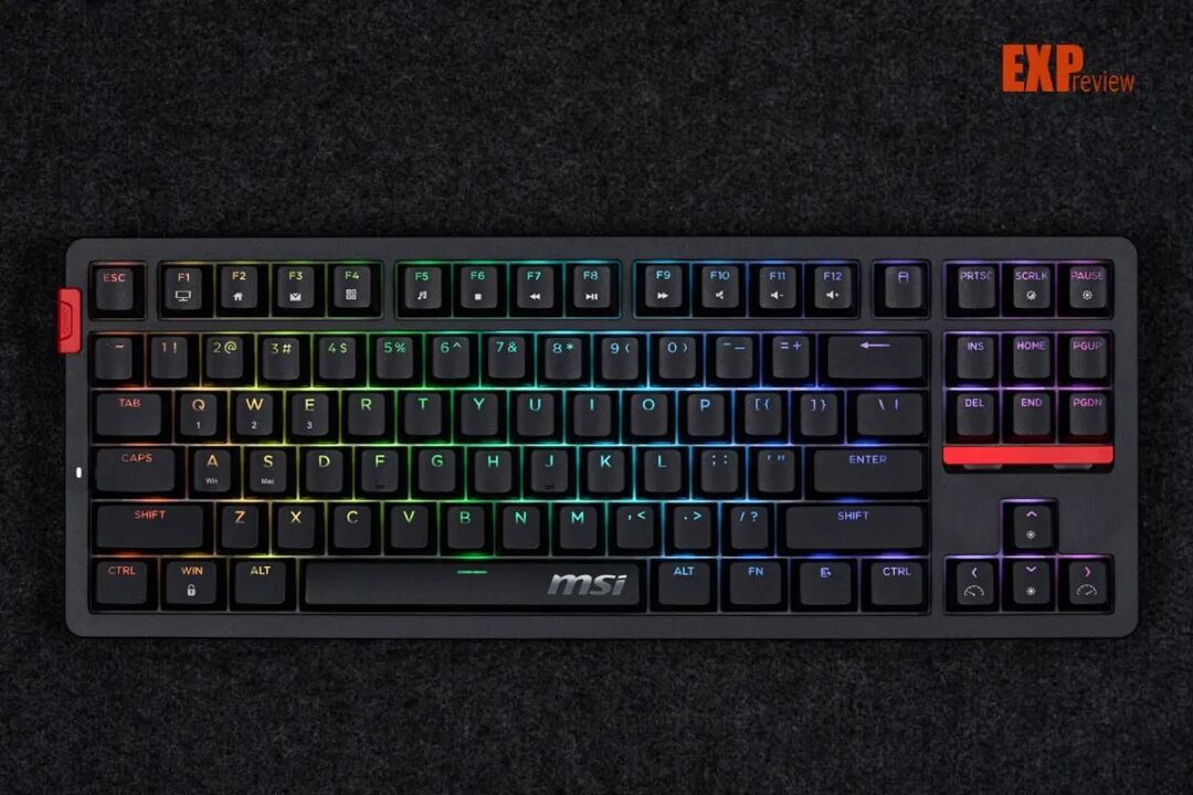 微星FORGE GK300 W机械键盘体验朴实低调的亲民游戏外设