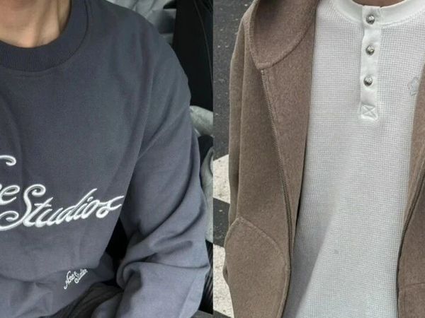 ACNE Studios 羊毛连帽卫衣外套和刺绣圆领T 真伪对比评测 大牌的剪裁设计没的说