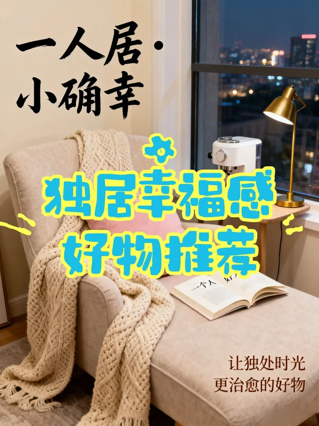 独居幸福感提升好物推荐。#创作灵感 #提升幸福感好物 #抖音美好生活攻略 #一个人也要好好生活 #推荐好物 
🏠 独居幸福感好物推荐：打造你的专属小确幸 
一、家居品质升级 
1. 迷你咖啡机 - 清