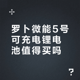 罗卜微能5号可充电锂电池值得买吗？用户观点两极分化